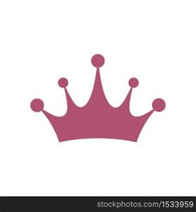 Crown icon . Princess crown icon isolated on white background. Vector illustration