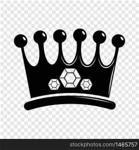 Crown icon. Simple illustration of crown vector icon for web. Crown icon, simple black style