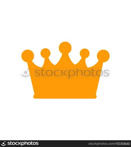 Crown icon vector isolated on white eps 10. Crown icon vector isolated on white flat