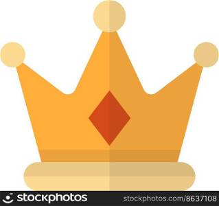 crown illustration in minimal style isolated on background