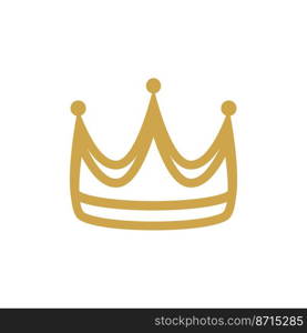 Crown illustration logo template vector design