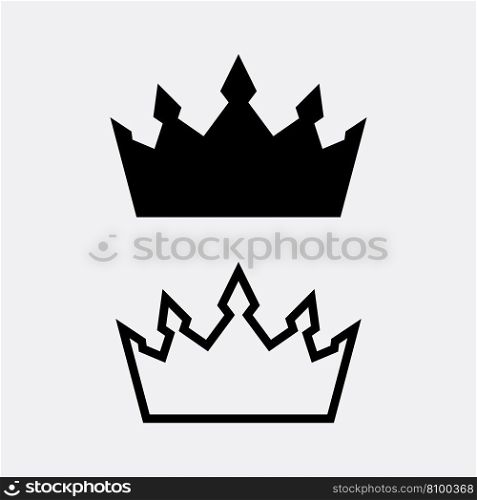 Crown Logo and queen, king logo designTemplate vector illustration