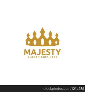 Crown logo design. Creative luxury crown king icon