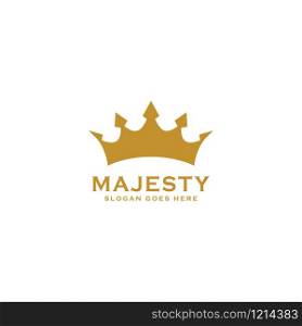 Crown logo design. Creative luxury crown king icon