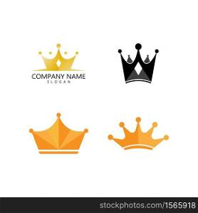 Crown Logo icon Template vector illustration