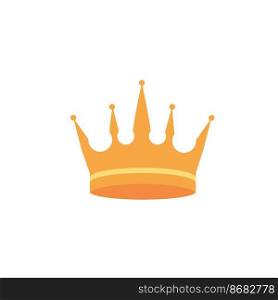 Crown Logo Royal King Queen abstract Logo design vector template. Geometric symbol Logotype concept icon. 