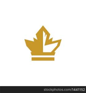 Crown logo template vector icon illustration design