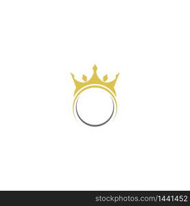 Crown Logo Template vector icon illustration design