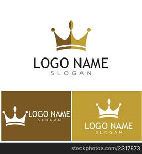 Crown Logo Template vector icon illustration design