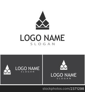 Crown Logo Template vector icon illustration design