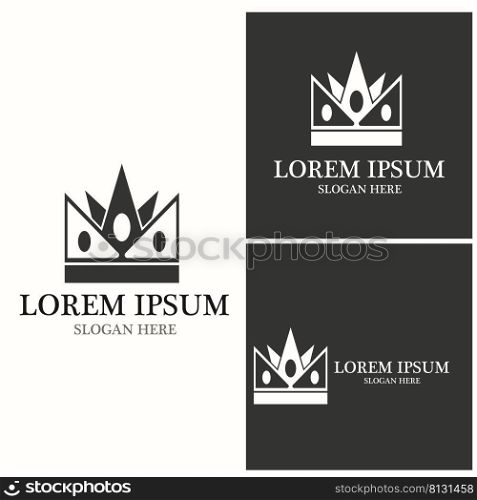 Crown Logo Template vector icon illustration design
