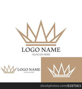 Crown Logo Template vector icon illustration design