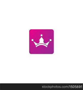 Crown logo template vector illustration