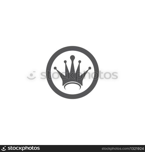 Crown logo template vector illustration design