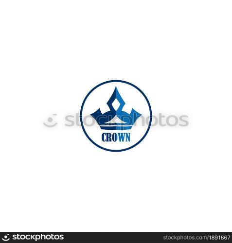 Crown Logo vector design illustration template background