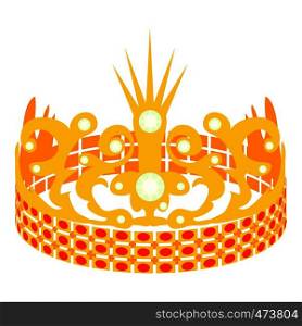 Crown of the Princess icon. Cartoon illustration of crown of the Princess vector icon for web. Crown of the Princess icon, cartoon style