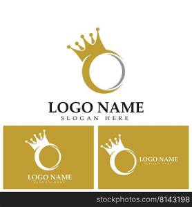 Crown royal graphic design template vector illustration