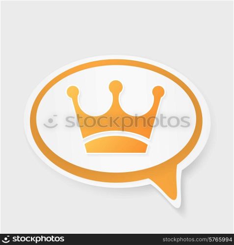 crown speech bubble