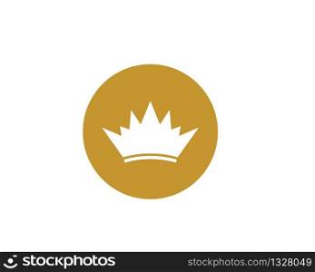 Crown vector icon illustration