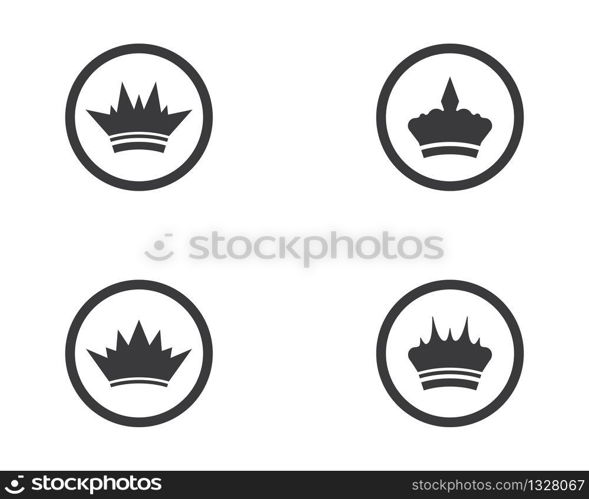 Crown vector icon illustration