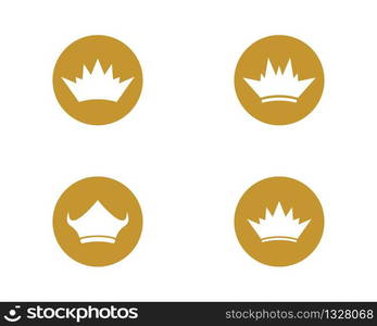 Crown vector icon illustration