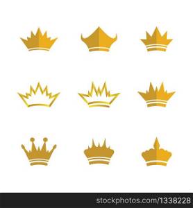Crown vector icon illustration