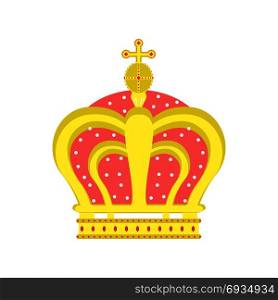 Crown vector king queen isolated icon royal design. Symbol illustration luxury princess jewelry vintage