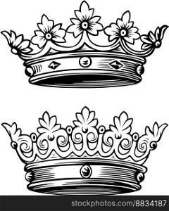 Crowns vector image