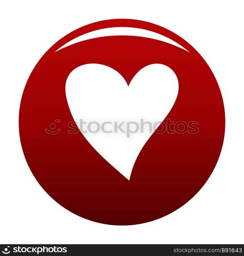 Cruel heart icon. Simple illustration of cruel heart vector icon for any design red. Cruel heart icon vector red