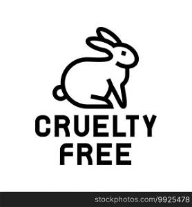 cruelty free color icon vector. cruelty free sign. isolated symbol illustration. cruelty free color icon vector illustration