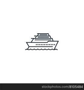 Cruise liner creative icon from transport icons Vector Image