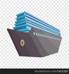 Cruise ship icon. Cartoon illustration of cruise ship vector icon for web. Cruise ship icon, cartoon style