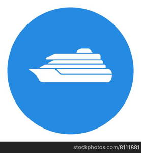 cruise ship icon illustration design