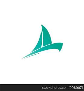 Cruise ship logo icon design template vector illustration