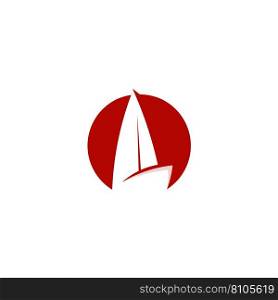 Cruise ship logo sea sailing ship logo design Vector Image