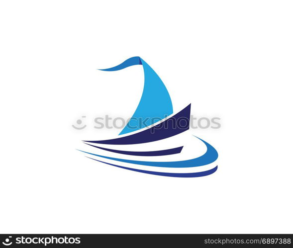 cruise ship Logo Template vector icon design