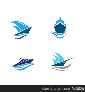 Cruise ship symbol vector icon illustration