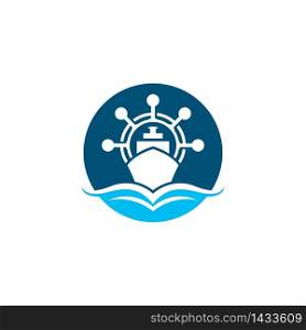 Cruise ship symbol vector icon illustration