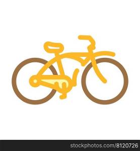 cruiser bike color icon vector. cruiser bike sign. isolated symbol illustration. cruiser bike color icon vector illustration