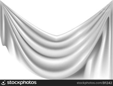 crumpled fabric isolated on white background