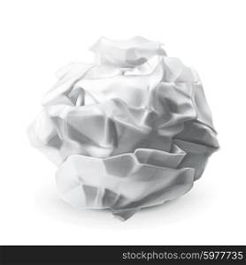 Crumpled paper, vector