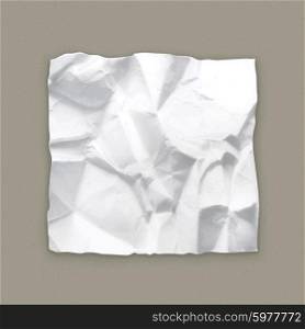 Crumpled paper vector