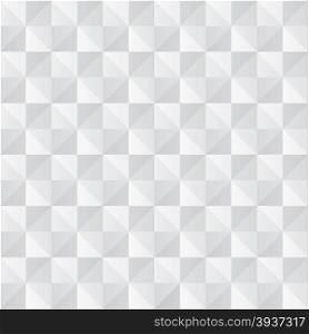 Crumpled paper with geometric seamless pattern. Vector