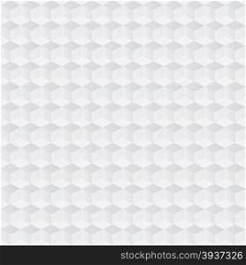 Crumpled paper with geometric seamless pattern. Vector