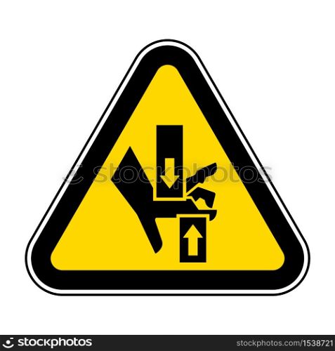 Crush Hand Top Bottom Symbol Sign, Vector Illustration, Isolate On White Background Label .EPS10
