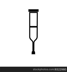 Crutch icon logo template illustration vector