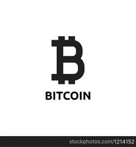 Cryptocurrency Symbol with text bitcoin
