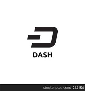Cryptocurrency Symbol with text dash