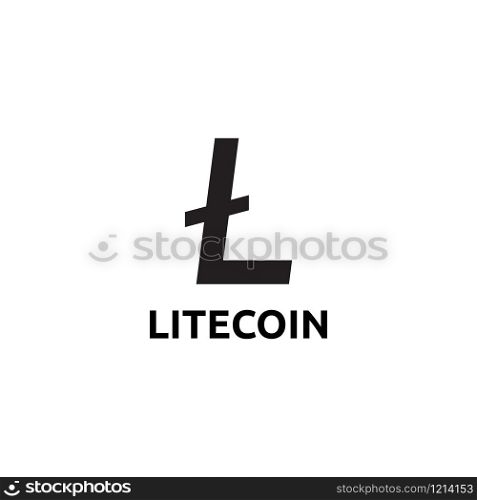 Cryptocurrency Symbol with text litecoin