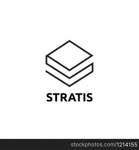 Cryptocurrency Symbol with text stratis